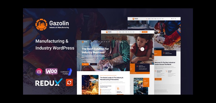 Item cover for download Gazolin - Industry & Factory WordPress Theme