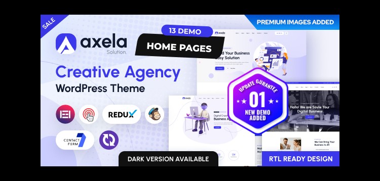 Item cover for download Axela - Creative Agency & Portfolio WordPress Theme