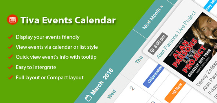 Item cover for download Tiva Events Calendar For Wordpress