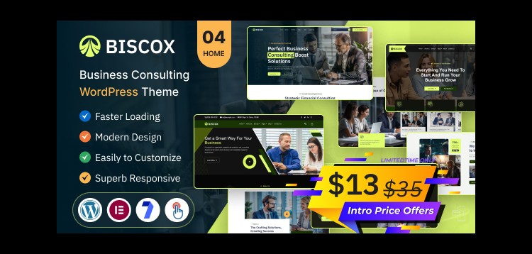 Item cover for download Biscox – Business Consulting WordPress Theme Multipurpose