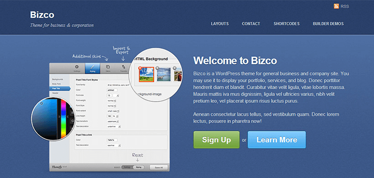 Item cover for download Themify Bizco Premium WordPress Theme