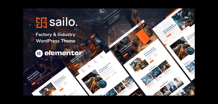 Item cover for download Sailo - Factory & Industry WordPress Theme