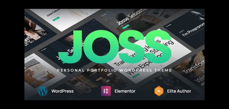 Item cover for download Joss - Personal Portfolio WordPress Theme