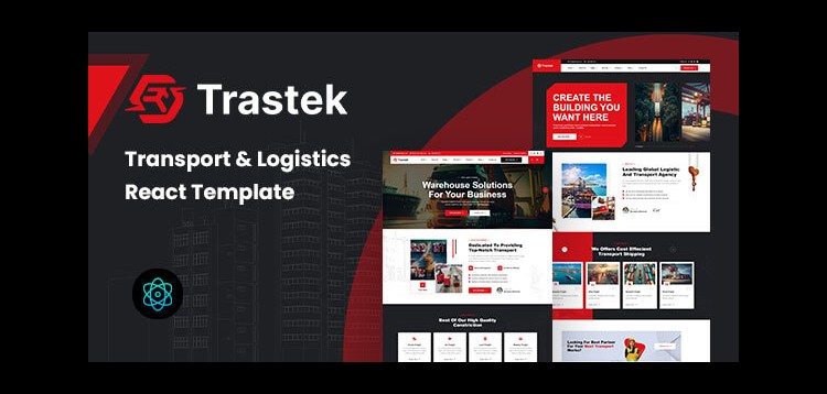 Item cover for download Trastek - Transport & Logistics React Template