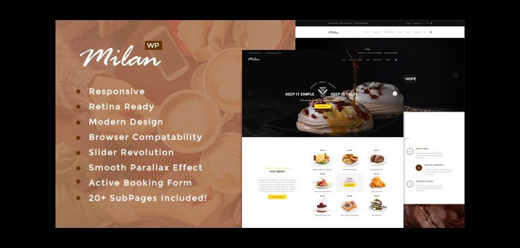 Item cover for download Milan : Restaurant WordPress theme