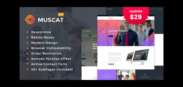 Muscat : Multipurpose WordPress Theme