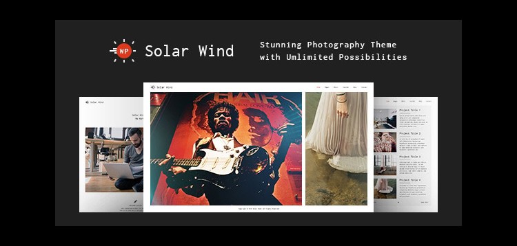 Photography WordPress Theme - SolarWind