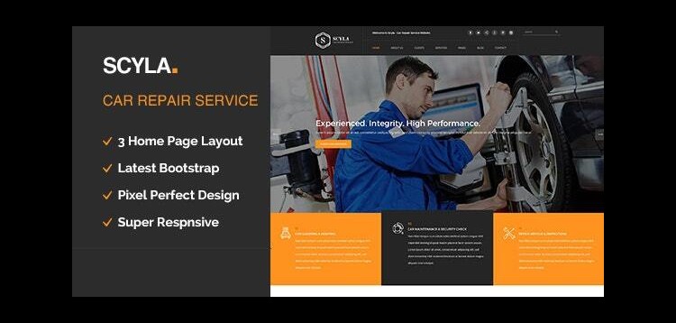 Scyla || Auto Mechanic & Car Repair WordPress Theme