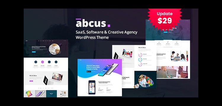 Abcus - App & SaaS Startup WordPress Theme