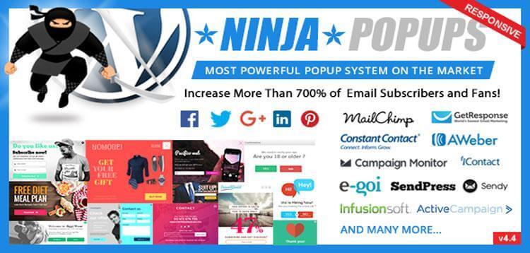 Item cover for download Ninja Popups for WordPress