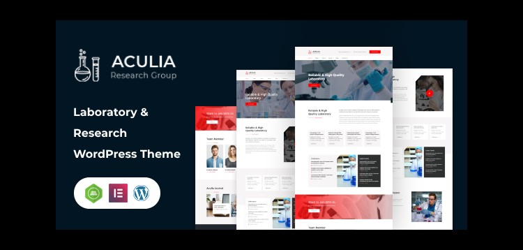 Item cover for download Aculia | Laboratory & Research WordPress Theme 2.0