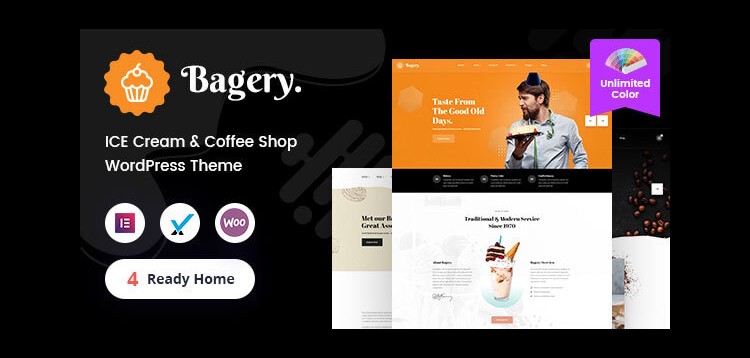 Item cover for download Bagery - Ice Cream Shop WordPress Theme