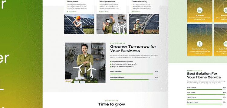 Item cover for download Solarglow - Solar & Renewable Energy WP Theme