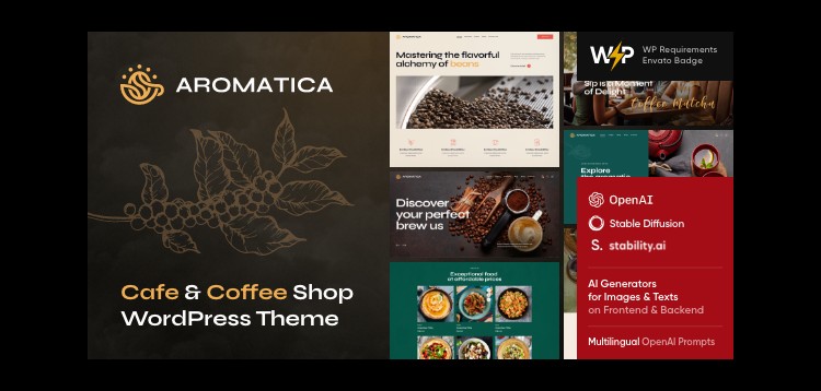 Item cover for download Aromatica - Cafe & Coffee Shop WordPress Theme