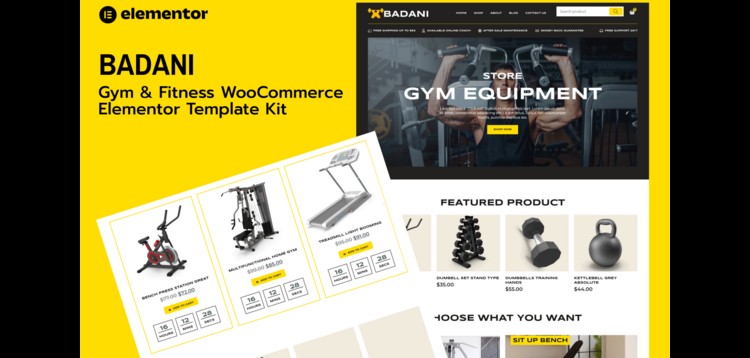 Item cover for download Badani - Gym Fitness Equipment Shop