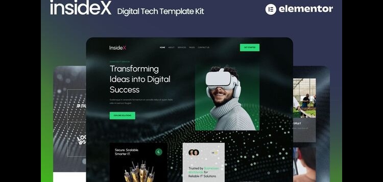 Item cover for download InsideX - IT Solution & Service Elementor Template Kits