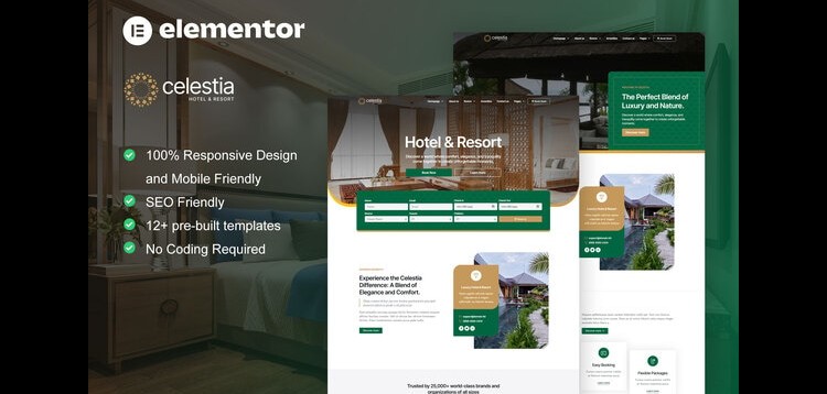 Item cover for download Calestia - Hotel & Resort Elementor Template Kit