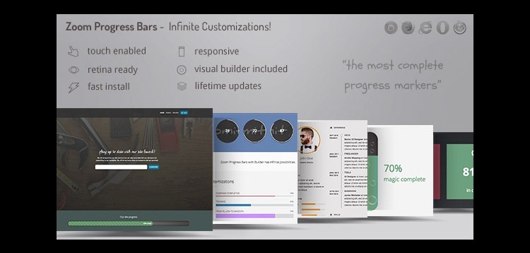 Item cover for download Zoom Progress Bars - WordPress Plugin