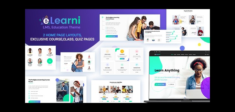 Item cover for download Online Learning & Education LMS WP Theme - eLearni