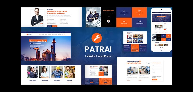 Item cover for download Patrai Industry - Industrial WordPress Theme