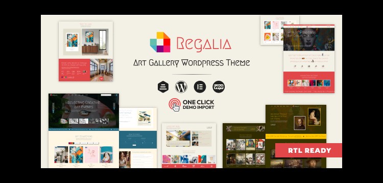 Item cover for download Regalia - Artist Portfolio, Art Gallery Theme