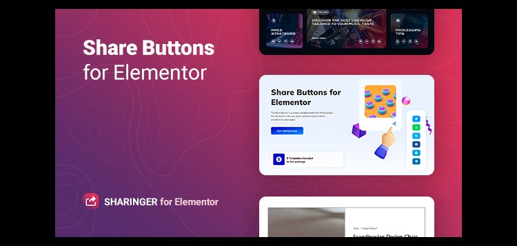 Sharinger – Share Buttons for Elementor
