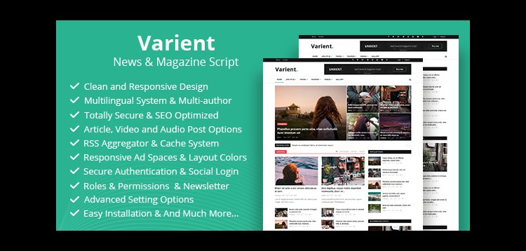 Varient - News & Magazine Script