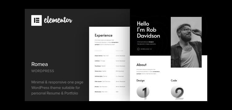 Romea - Personal Portfolio WordPress Theme