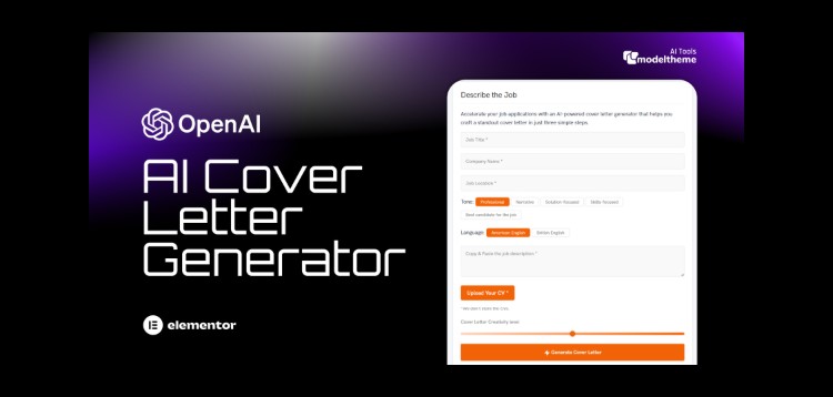 Item cover for download AI Cover Letter Generator for WordPress