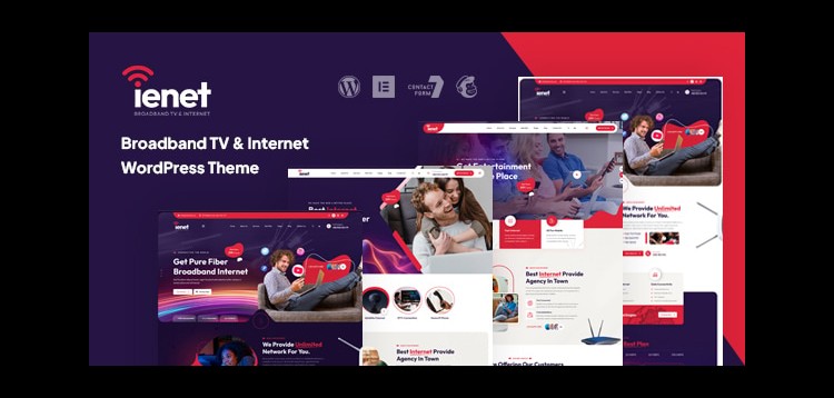 Item cover for download Ienet - Broadband TV & Internet WordPress Theme
