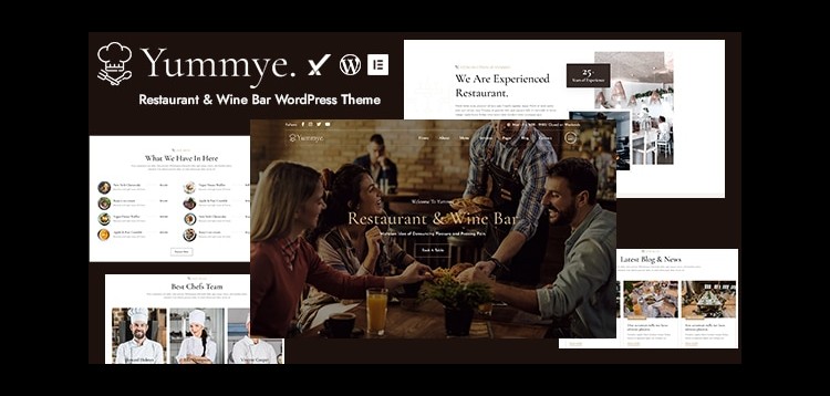 Item cover for download Yummye - Restaurant & Wine Bar WordPress Theme