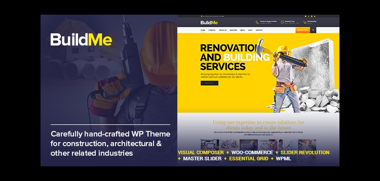 Item cover for download BuildMe - Construction & Architectural WP Theme