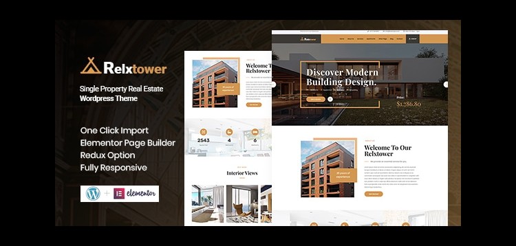 Item cover for download Relxtower - Single Property WordPress Theme