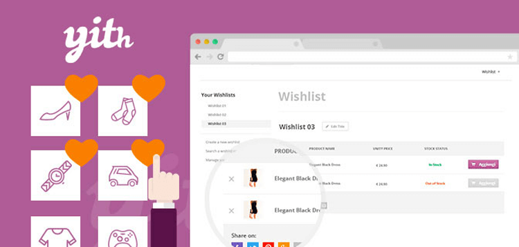 Item cover for download YITH WooCommerce Wishlist Premium