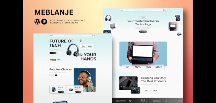 Meblanje - E-Commerce Electronics Store Elementor Template Kit