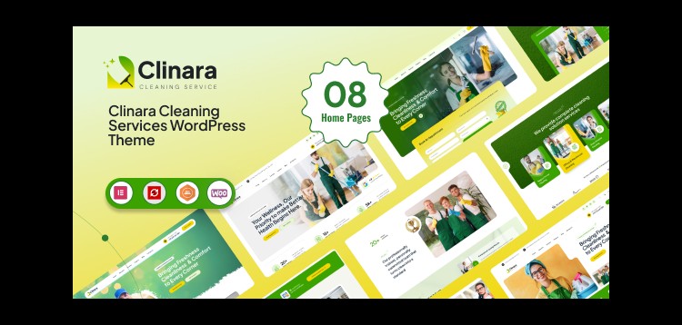 Item cover for download Clinara - Cleaning Services WordPress Theme