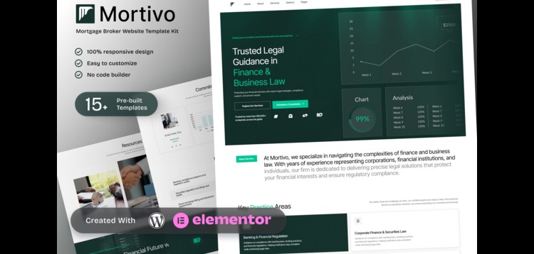 Mortivo - Mortgage Broker Elementor Template Kit