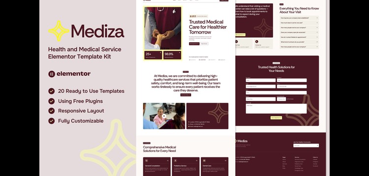 Mediza - Medical & Healthcare Elementor Template Kit
