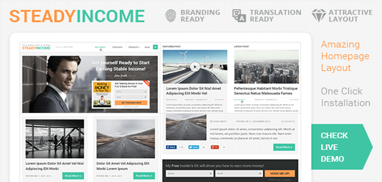 Item cover for download MyThemeShop SteadyIncome WordPress Theme