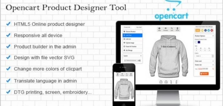 Item cover for download Opencart Custom Product Designer