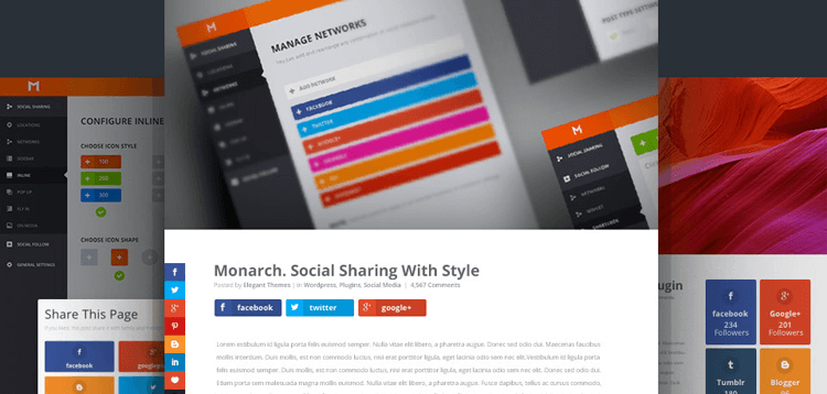Item cover for download Elegant Themes Monarch Social Sharing Plugin