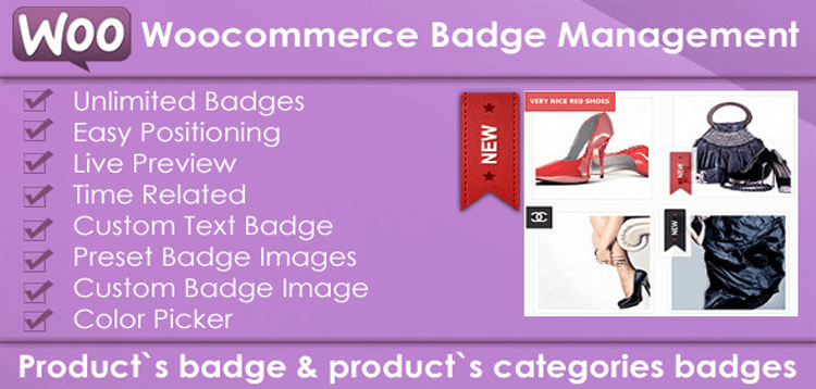 Item cover for download Woocommerce Products Badge Management