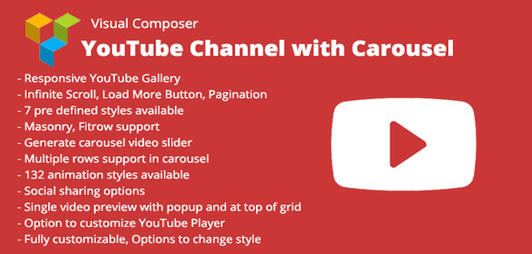 Item cover for download Visual Composer YouTube Channel with Carousel
