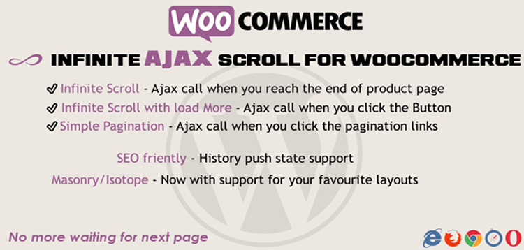 Item cover for download Infinite Ajax Scroll Woocommerce
