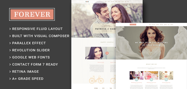 Item cover for download Forever - Wedding Couple  Wedding Planner/ Agency WordPress Theme