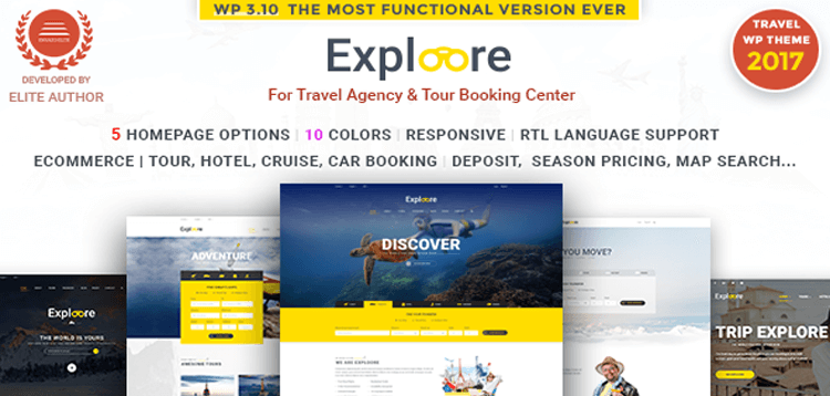 Item cover for download Tour Booking Travel WordPress Theme | EXPLOORE Travel