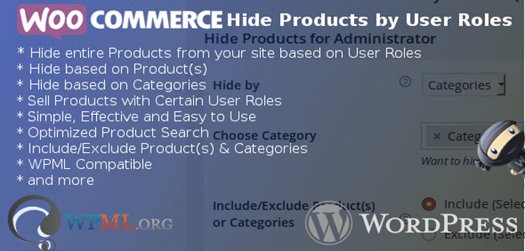 Item cover for download WooCommerce Hide Products by User Roles