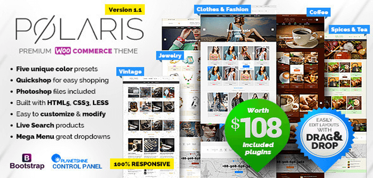 Item cover for download Polaris — Minimal  Powerful Multipurpose WooCommerce Theme