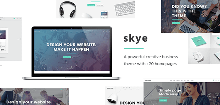 Item cover for download Skye – A Contemporary Theme for Creative Business