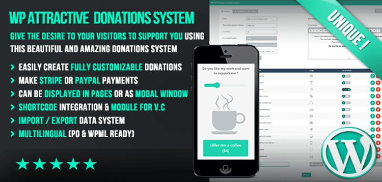 Item cover for download WP Attractive Donations System - Easy Stripe  Paypal donations